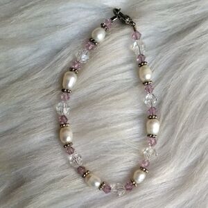 Genuine Freshwater Pearl & Glass Bracelet